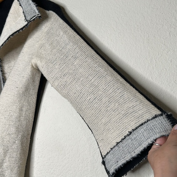 Anthropologie Sparrow One Snap Wrap Cardigan Sweater Size Small Merino Wool - Picture 7 of 7